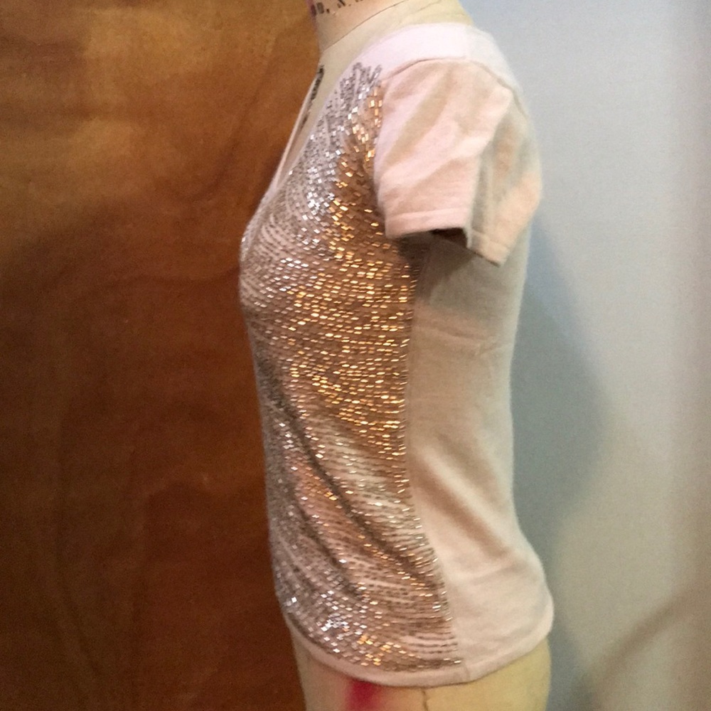Calvin Klein 100% Angora Sweater w/ Bugle beads! - Picture 3 of 6